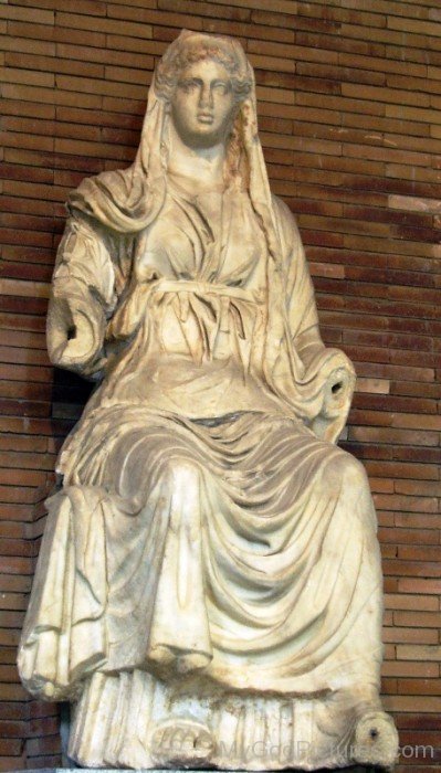 Sitting Statue Of Ceres-bm908