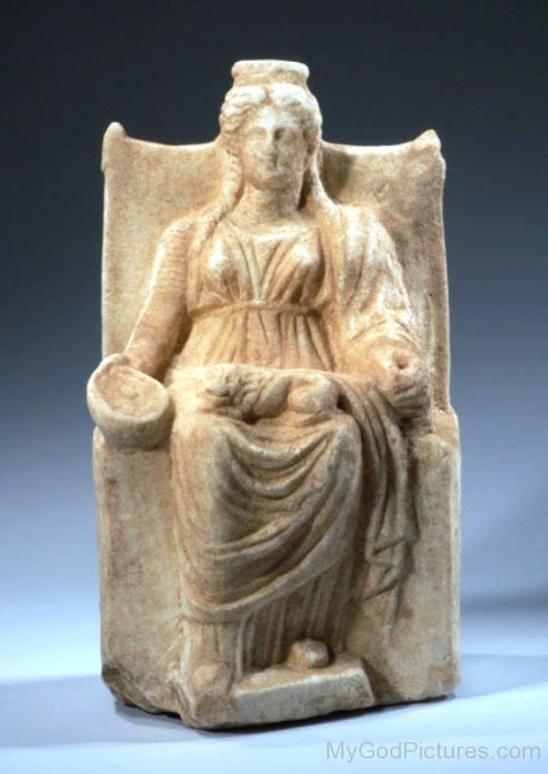 Sitting Statue Of Cybele-gn609
