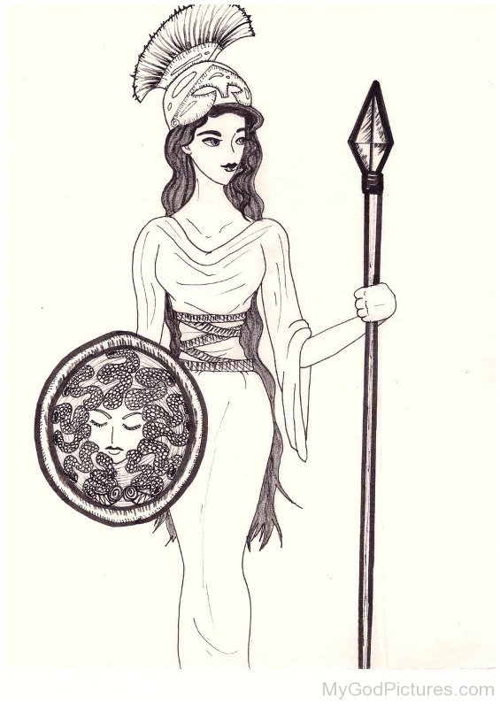 Sketch Of Athena