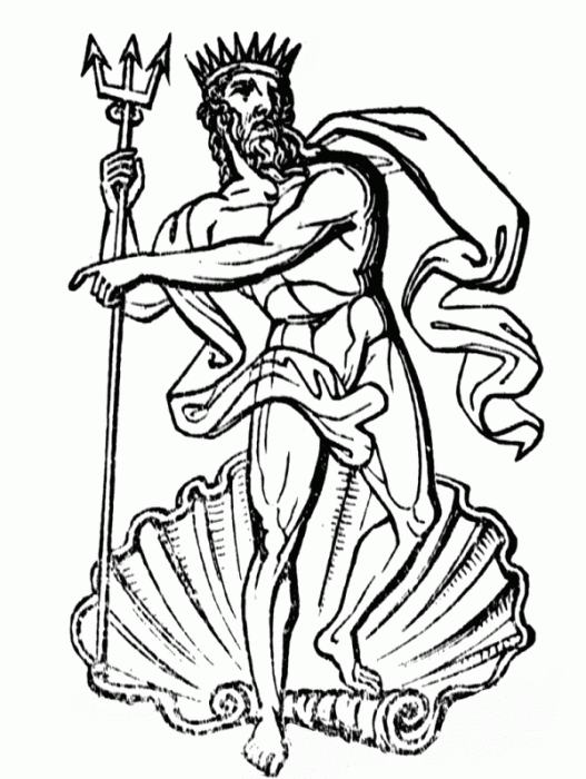 Sketch Of God Neptune-mu722