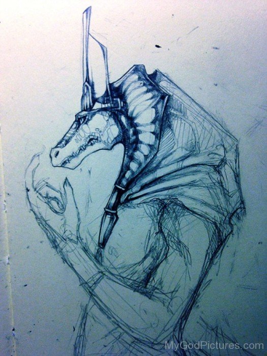 Sketch Of God Sobek-vb513