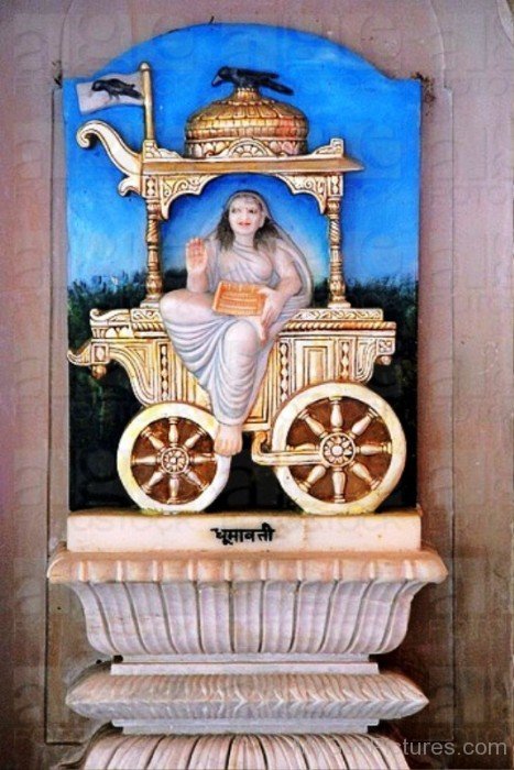 Statue Of Goddess Dhumavati-cb714