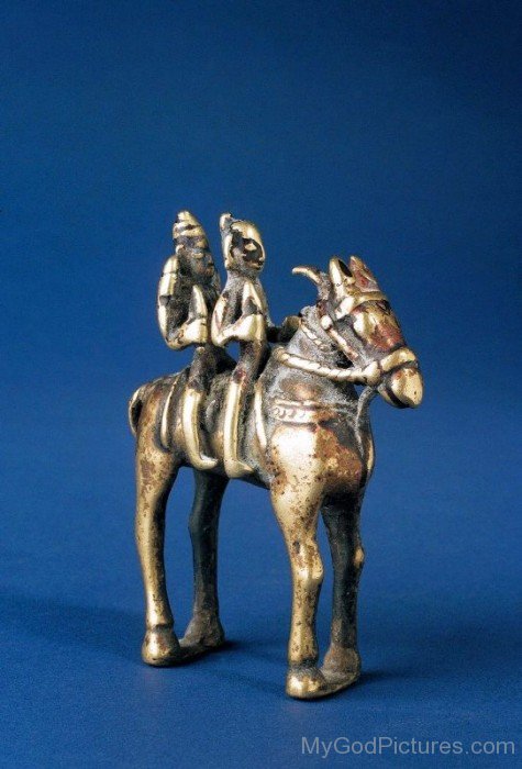 Statue Of Khandoba With Horse-ab28