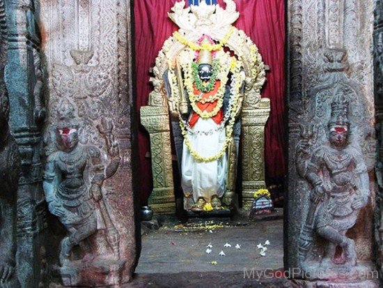 Statue Of Virabhadra At Temple-uk809