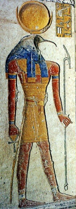 Thoth Painting On Wall-yb528