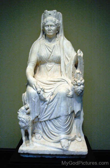 White Statue Of Cybele-gn612
