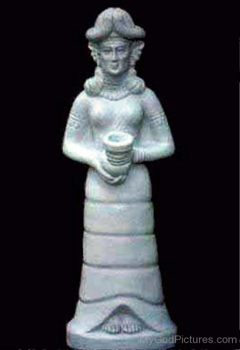 White Statue Of Inanna-yt619