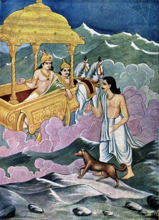 Yudhishthira With Dog-vc14