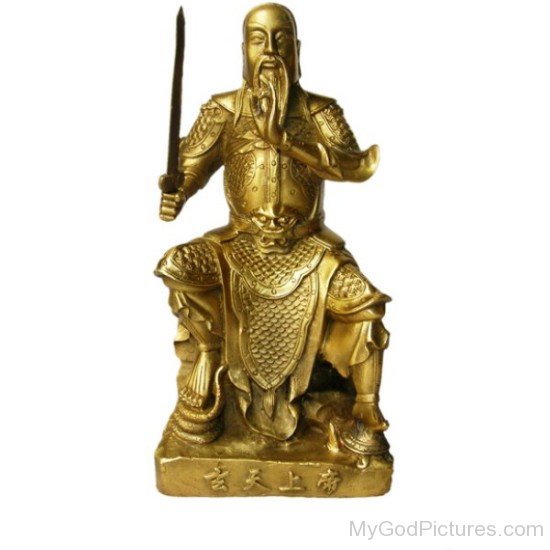 Golden Statue Of Shangdi-sxo904