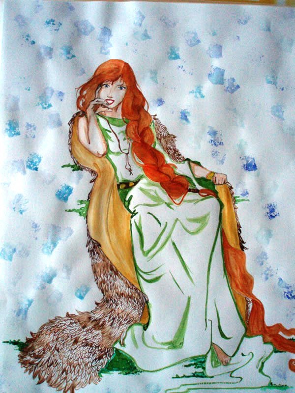 Goddess Freyja Painting-peh816