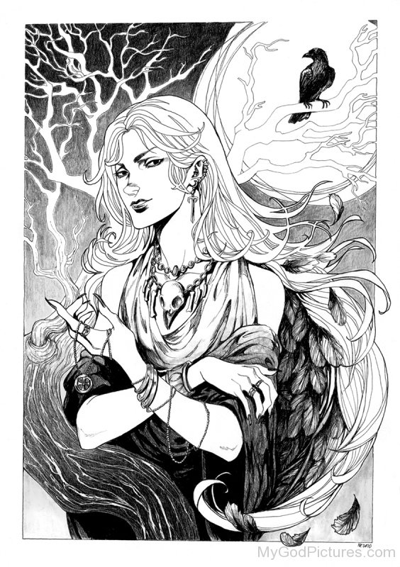 Goddess Of Death Morrigan-ekd311