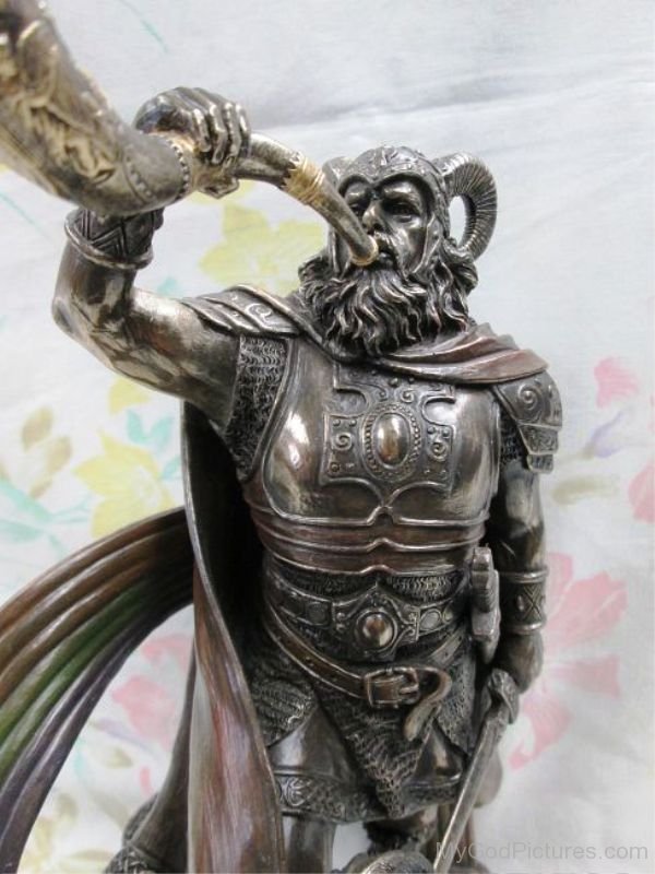 Heimdall Bronze Statue-bsq1207