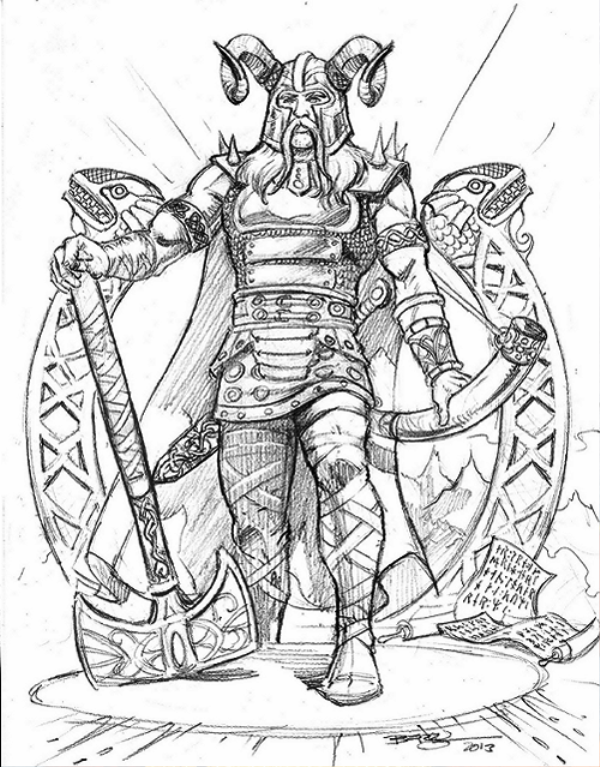 Sketch Of Heimdall-bsq1221