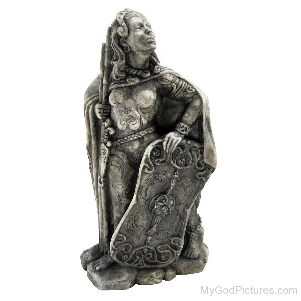 Statue Of Goddess Morrigan-ekd332