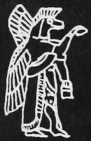 Sketch of Apkallu God 