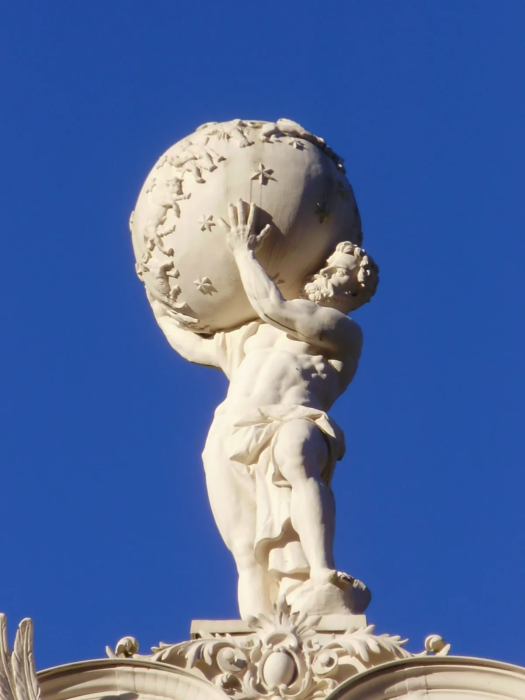Statue of the God Atlas 
