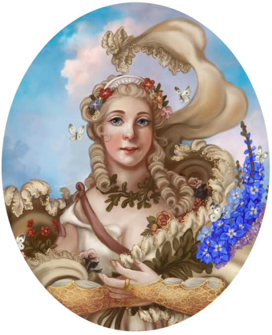 Goddess Flora Painted Picture